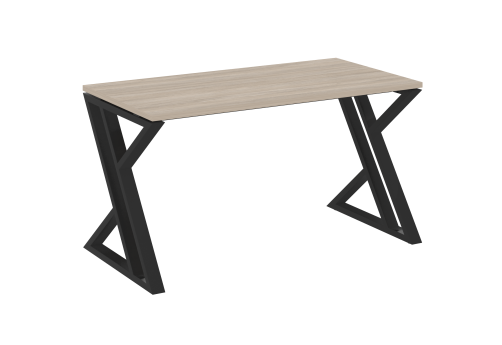 Стол рабочий Европа, цвет дуб аттик + черный