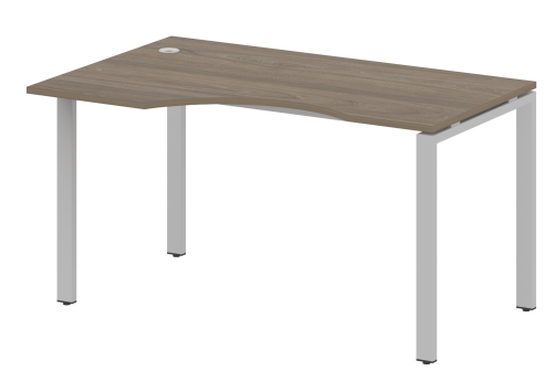 Стол эргономичный левый, цвет вяз
