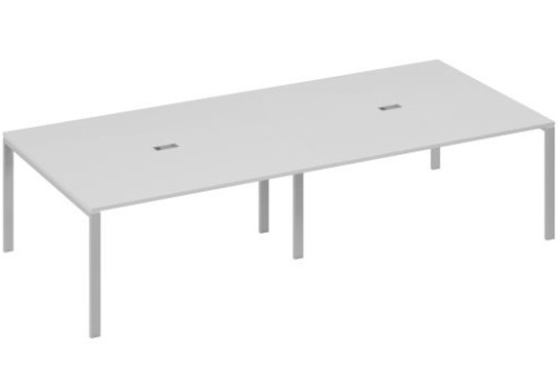 Стол для переговоров прямоугольный Мира Нумо, цвет серый + серый