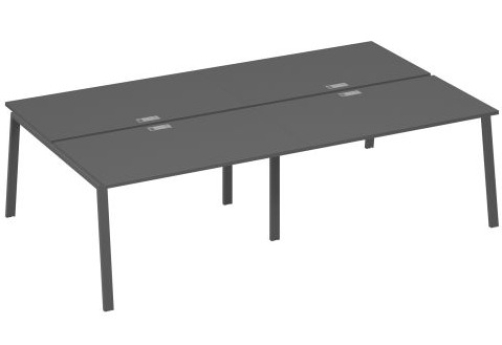 Рабочая станция 4х140 Мира Трио, цвет антрацит премиум + антрацит