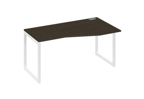 Стол эргономичный правый Мира Одри, цвет венге + белый