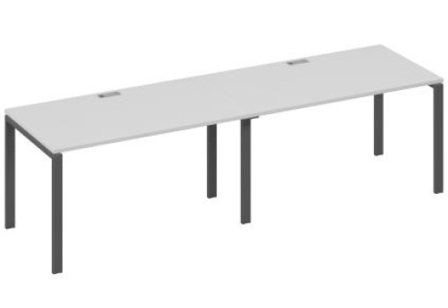 Рабочая станция (2х140) Мира Нумо, цвет серый + антрацит