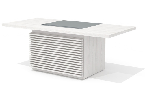 Стол для руководителя с траверсом Нордвик, цвет дуб