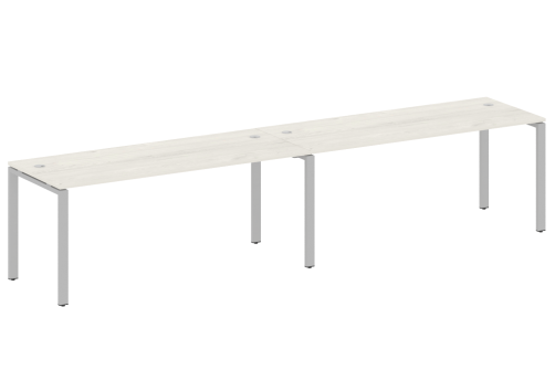 Стол на 2 рабочих места, цвет дуб новара