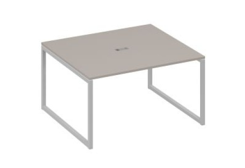 Стол для переговоров прямоугольный Мира Одри, цвет мокко премиум + серый