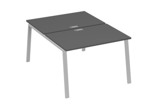 Рабочая станция 2х120 Мира Трио, цвет антрацит премиум + серый