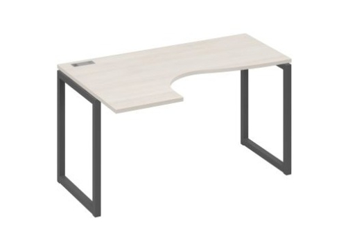 Стол эргономичный левый Мира Одри, цвет дуб шамони + антрацит