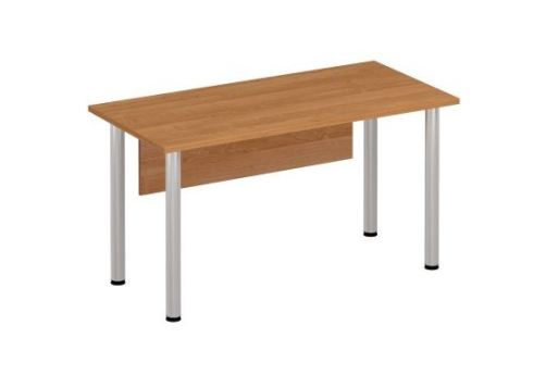 Стол письменный на хромированных опорах с экраном Тарли Хром, цвет ольха