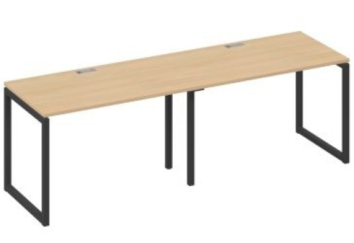 Рабочая станция (2х120) Мира Одри, цвет натуральный дуб + антрацит