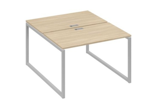 Рабочая станция (2х120) Мира Одри, цвет дуб скандинавский + серый