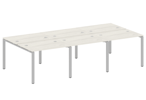 Стол на 6 рабочих мест, цвет дуб новара