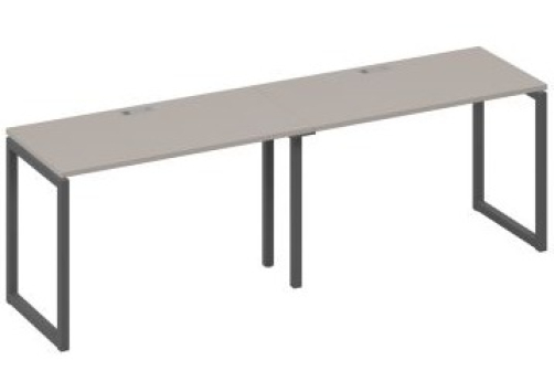 Рабочая станция (2х120) Мира Одри, цвет мокко премиум + антрацит