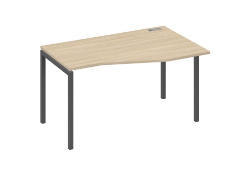 Стол эргономичный правый Техно Мира Лофт, цвет дуб скандинавский + антрацит