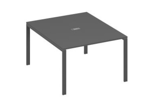 Стол для переговоров прямоугольный Мира Нумо, цвет антрацит премиум + антрацит