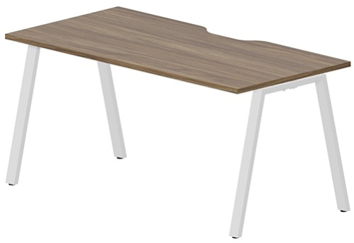 Стол рабочий (с вырезом) Сильвана, цвет орех