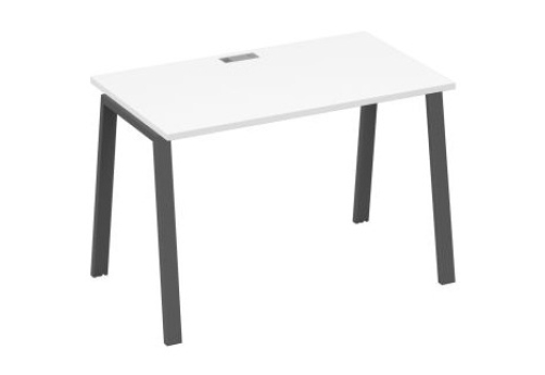 Стол письменный Мира Трио, цвет белый премиум + антрацит