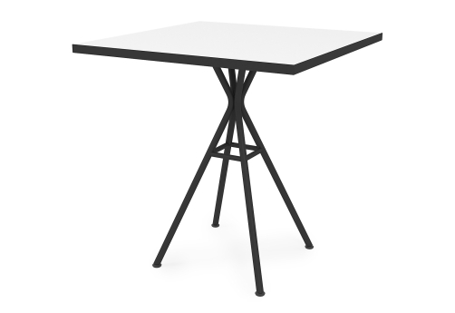 Стол обеденный квадратный Мальта, цвет белый