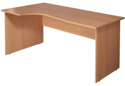 Стол криволинейный левый, цвет бук