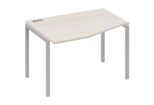 Стол эргономичный левый Техно Мира Лофт, цвет дуб шамони + серый
