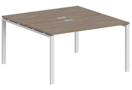 Рабочая станция Индиго Сет, цвет дуб темный + белый