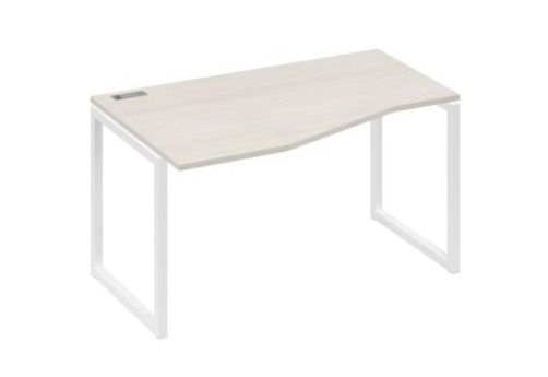 Стол эргономичный левый Мира Одри, цвет дуб шамони + белый