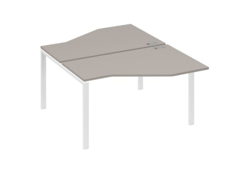 Рабочая станция эргономичная (2х140) Мира Нумо, цвет мокко премиум + белый