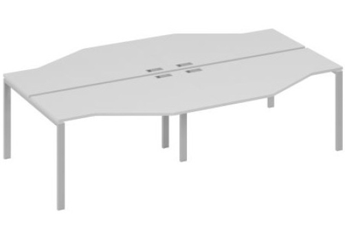 Рабочая станция эргономичная (4х140) Мира Нумо, цвет серый + серый