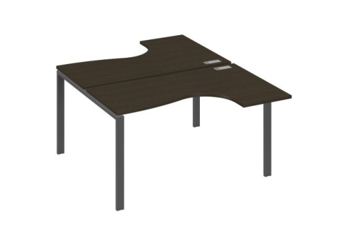Рабочая станция эргономичная (2х140) Мира Нумо, цвет венге + антрацит
