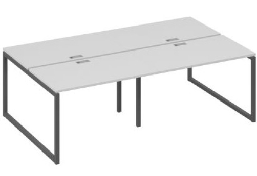 Рабочая станция (4х120) Мира Одри, цвет серый + антрацит