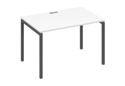 Стол письменный Мира Лофт, цвет белый премиум + антрацит