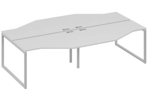 Рабочая станция эргономичная (4х140) Мира Одри, цвет серый + серый