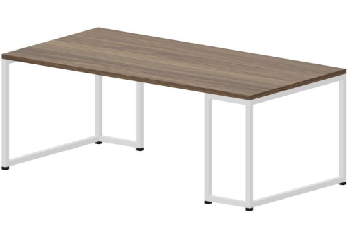 Стол журнальный Мейлон, цвет орех + белый