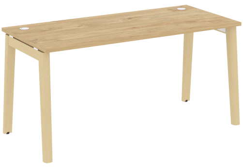 Стол прямой, цвет тиквуд светлый