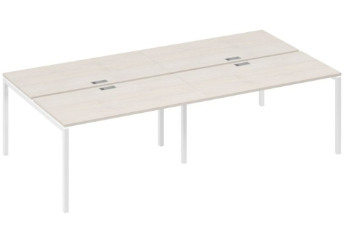 Рабочая станция 4х140 Мира Лофт, цвет дуб шамони + белый