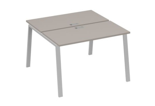 Рабочая станция 2х120 Мира Трио, цвет мокко премиум + серый