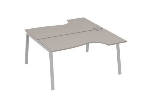 Станция рабочая эргономичная 2х160 Мира Трио, цвет мокко премиум + серый