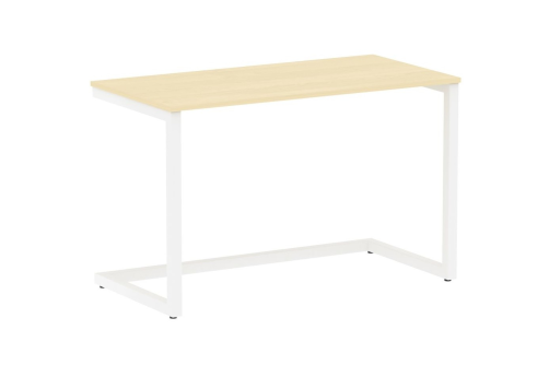 Стол письменный, цвет клен + белый