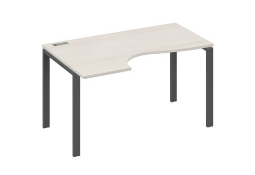 Стол эргономичный левый Мира Нумо, цвет дуб шамони + антрацит