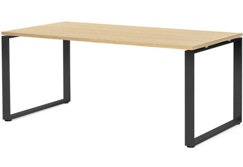 Стол письменный, цвет светлый дуб + черный