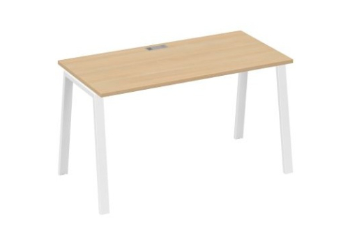 Стол письменный Мира Трио, цвет натуральный дуб + белый