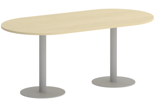 Стол для переговоров овальный, цвет клен