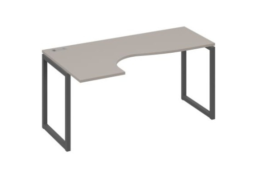 Стол эргономичный левый Мира Одри, цвет мокко премиум + антрацит