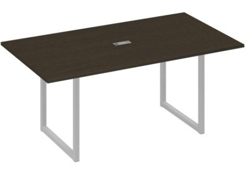 Стол для переговоров прямоугольный Мира Нумо, цвет венге + серый