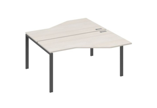 Рабочая станция эргономичная (2х160) Мира Нумо, цвет дуб шамони + антрацит