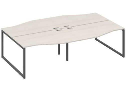 Рабочая станция эргономичная (4х140) Мира Одри, цвет дуб шамони + антрацит