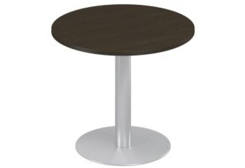 Стол для переговоров круглый Мира Одри, цвет венге + серый