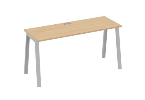 Стол письменный Мира Трио, цвет натуральный дуб + серый
