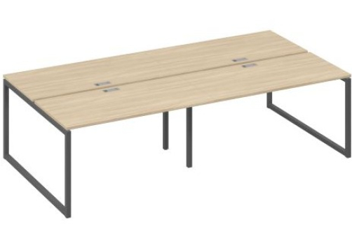 Рабочая станция (4х140) Мира Одри, цвет дуб скандинавский + антрацит