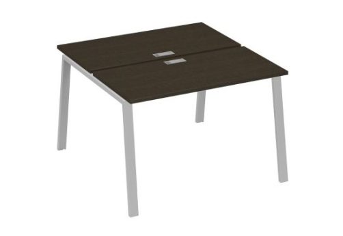 Рабочая станция 2х120 Мира Трио, цвет венге + серый