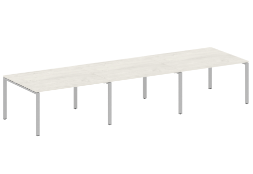 Стол для переговоров (3 столешницы), цвет дуб новара